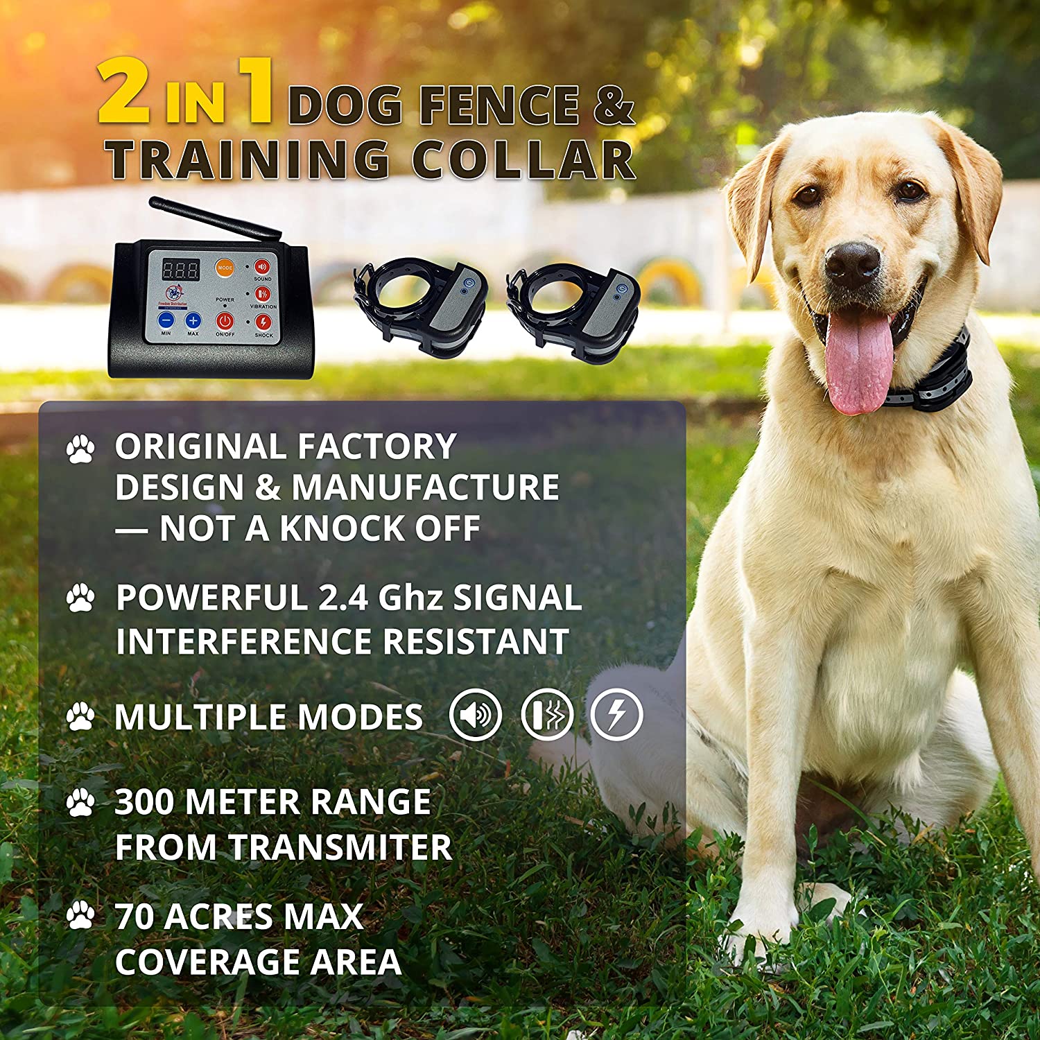 Freedom Wireless 2-in-1 Dog Fence System
