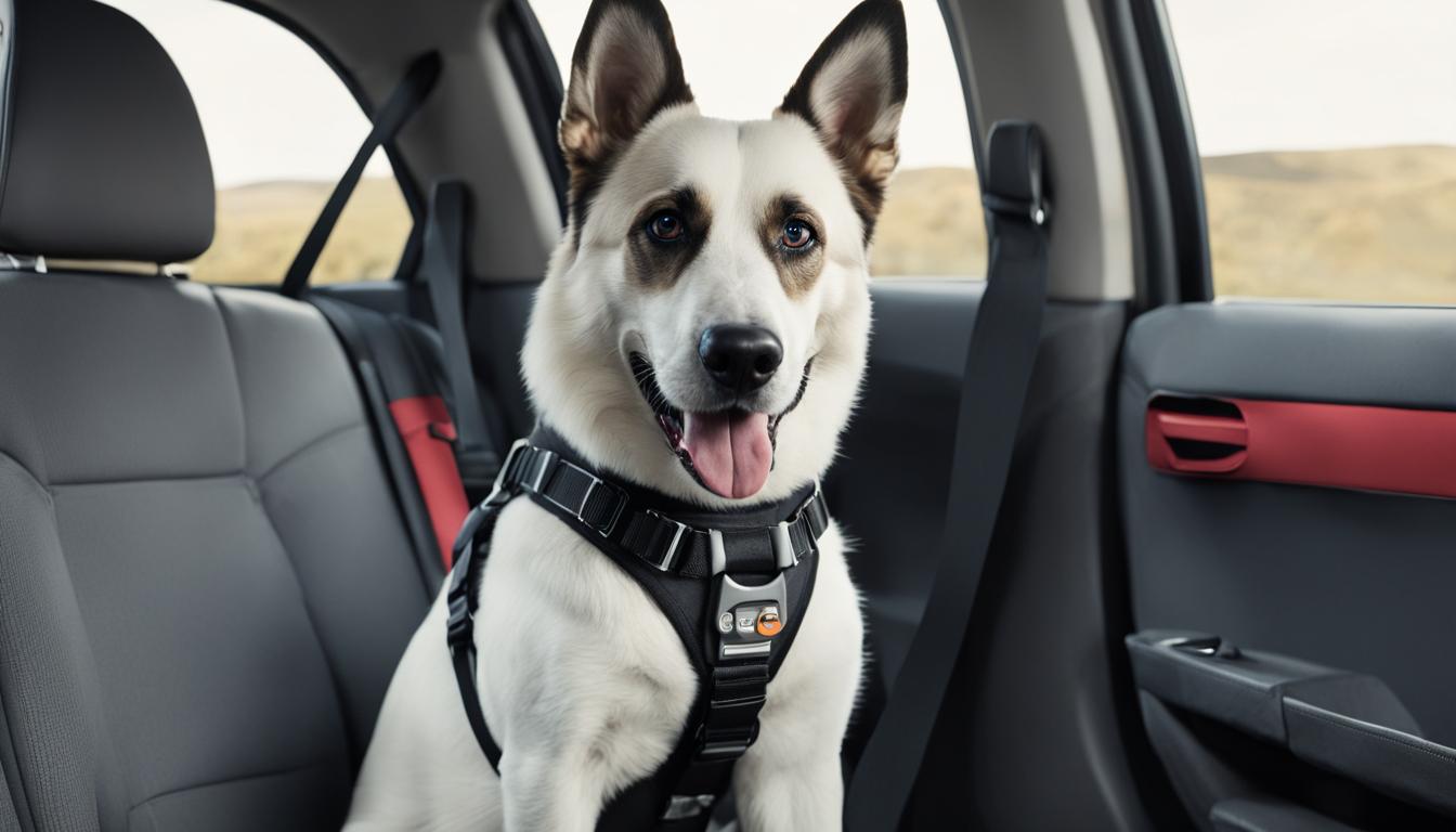 how to harness a dog in the car