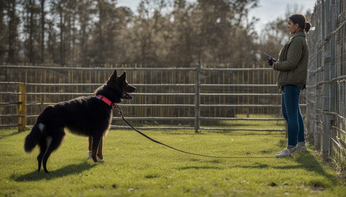 how to use shock collar for boundary training in dogs